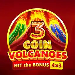 3 Coin Volcanoes logo by Booongo at DazardBet Casino