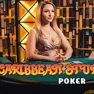 Official Live Dealer logo: Caribbean Stud Poker by Evolution at DazardBet Casino