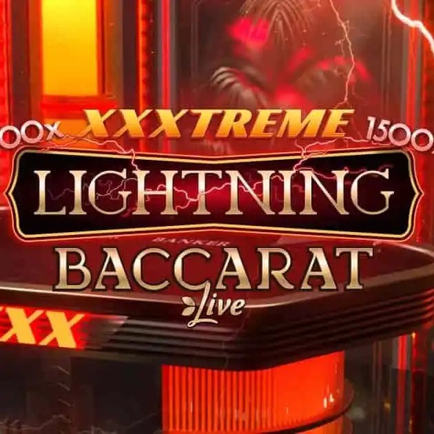 XXXtreme Lightning Baccarat logo – Live Dealer by Evolution at DazardBet Casino
